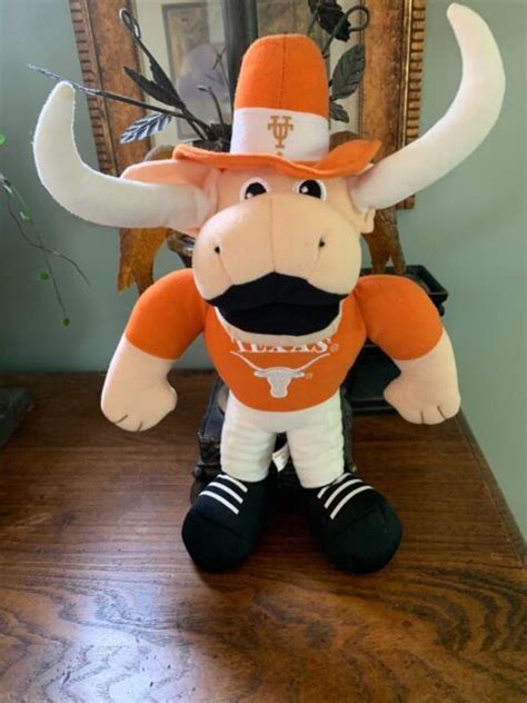 University Of Texas Longhorn Plush Mascot Bevo Bull 17 Tall By Toy