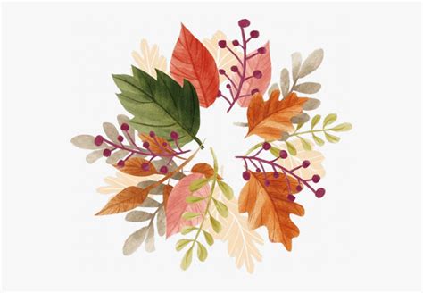 Autumn Flower Watercolor Png Free Transparent Clipart Clipartkey