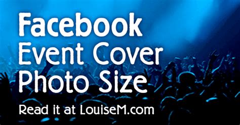 The photo size has been recently updated for the changes made to the new facebook layout in 2021. This Is the Best Facebook Event Image Size 2021 | LouiseM