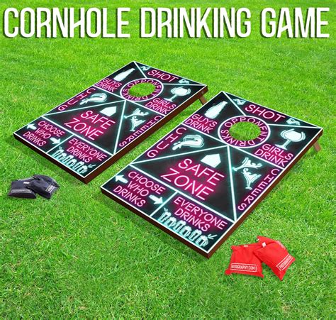 corn hole drinking game outdoor bean bag toss 24 x etsy