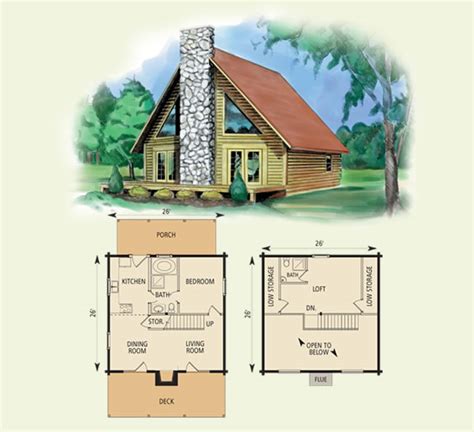 1012 Sqft Log Home Floor Plan 26x 26 Log Home Floor Plan Log