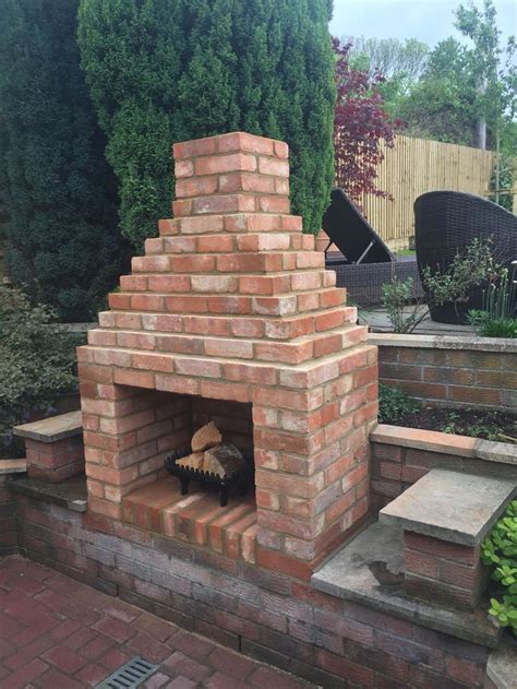 Our New Brick Outside Fireplace Updateoutdoorlivingspace Outdoor