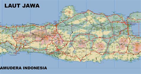 Peta Pulau Jawa Lengkap Dengan Keterangannya Sejarah Negara Com