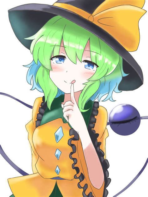 theon te2eo komeiji koishi touhou absurdres commentary request highres 1girl q black