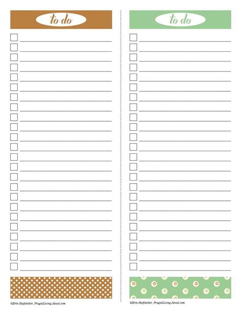 Printable To Do Lists Household Notebook Household Binder Getting