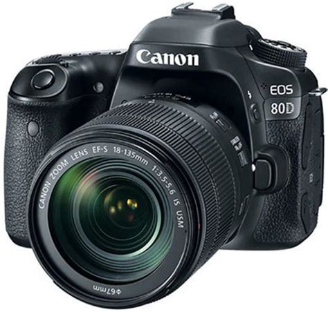 Canon 1263c004 Eos 80d Dslr Camera Body Black Intelligent Viewfinder