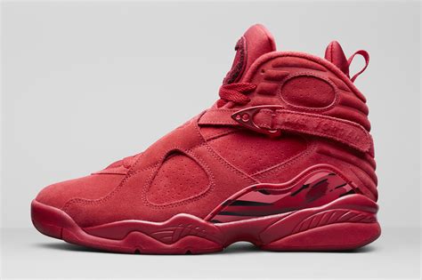 Wmns Air Jordan 8 Valentines Day Gym Redember Glow Team Red Aq2449