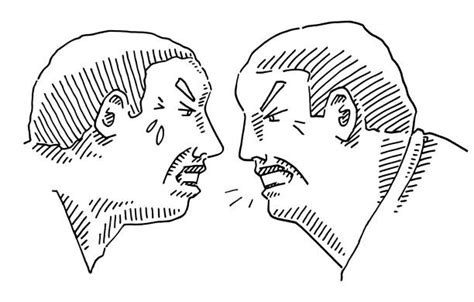 200 Drawing Of Two People Facing Each Other Illustrations Royalty