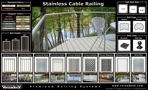 Viewrail cable railing systems, perfect for staircases, balconies, & decks. Versadeck Aluminum Railing Systems - Maintenance Free Deck ...