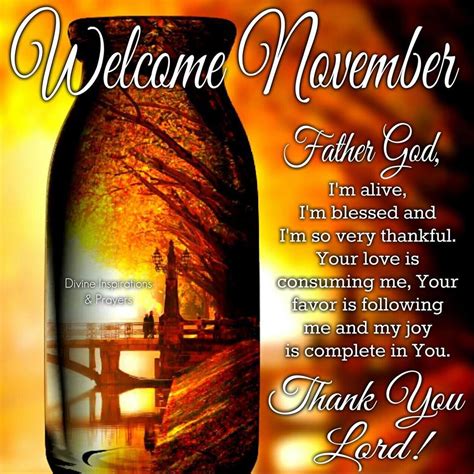 Welcome November Quotes