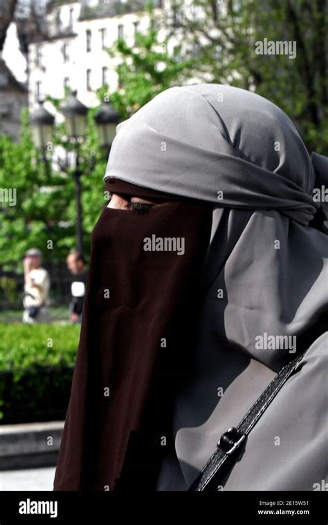 Kenza Drider A Female Muslim Believer From Avignon Who Has Been Wearing A Full Face Veil Since