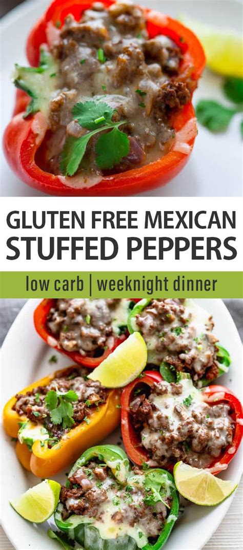 Low Carb Mexican Stuffed Peppers Healthy Seasonal Recipes