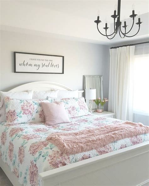The Spring Version Of My Master Bedroom Retreat With Pops Of Blush