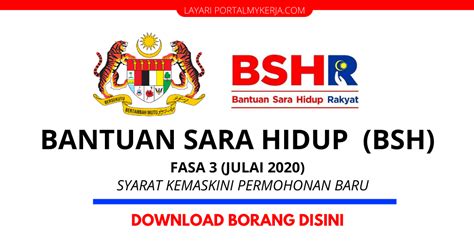 Return to semakan & permohonan bsh bujang: BSH Fasa 3: Download Borang Kemaskini BSH & Lihat Syarat ...