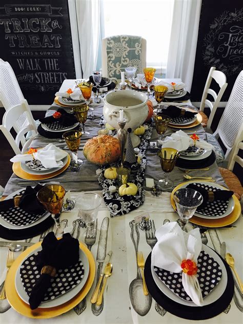 Black And White Thanksgiving Tablescape The Style Sisters