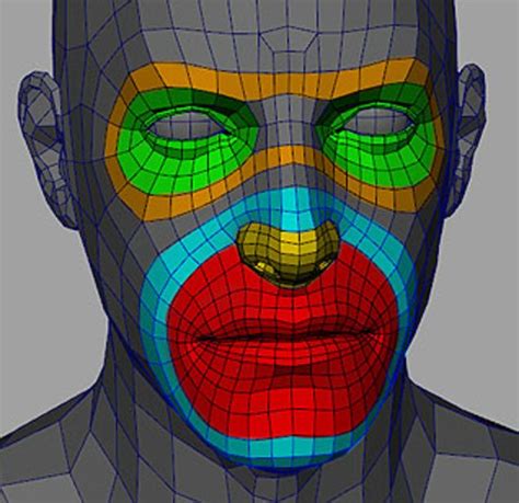 A Man S Face Is Shown With Multiple Colored Lines On The Body And Head