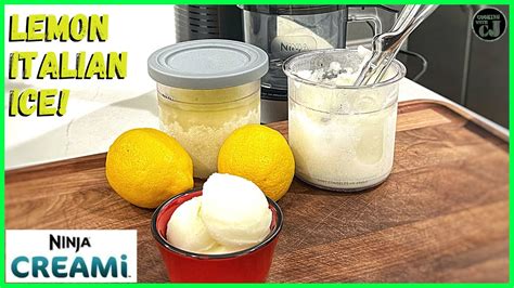 Ninja Creami Lemon Italian Ice Ninja Creami Recipe Youtube