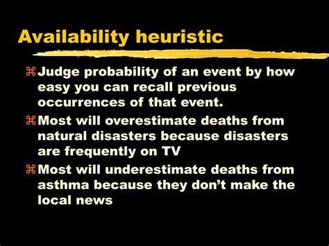 The availability heuristic's logic goes like this: PPT - Logical Reasoning PowerPoint Presentation, free ...