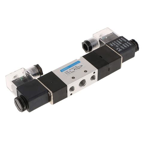 4v230 08 Double Coil Solenoid Valve 5 Way 3 Position Pneumatic Air