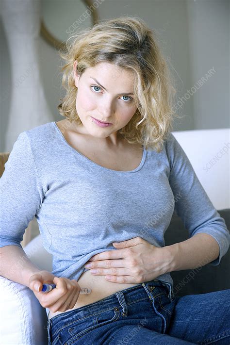 Treating Diabetes Woman Stock Image C0231366 Science Photo Library
