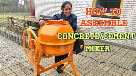 HOW TO ASSEMBLE POWER CRAFT CONCRETE MIXER MODEL 94995 | CEMENT MIXER