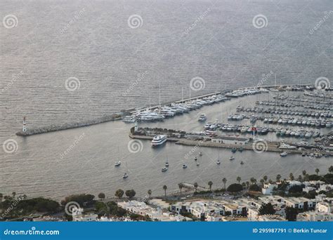Seaside Town Of Turgutreis And Spectacular Sunsets Aerial View Of
