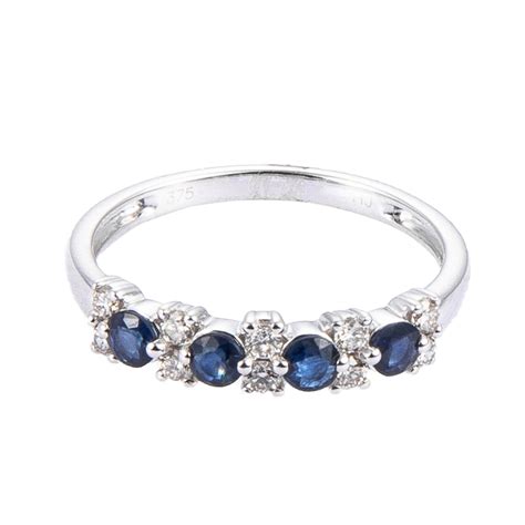 Blue Sapphire Diamond Ring Habib Jewels