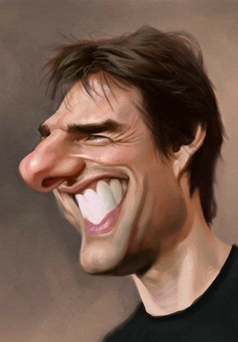 Caricaturas De Famosos Tom Cruise Por Brice Mercier Caricaturas De