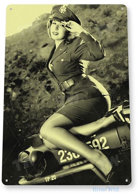 Military Pin Up Sign B TinWorld Model Pin Up Signs Tinsign Com