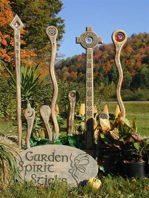 Brilliant Celtic Garden Decor Celtic Garden Spirit Sticks These Are