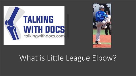 Little League Elbow And How To Treat It Youtube