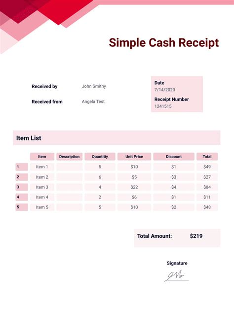 Receipt Book Printing Orange Creations