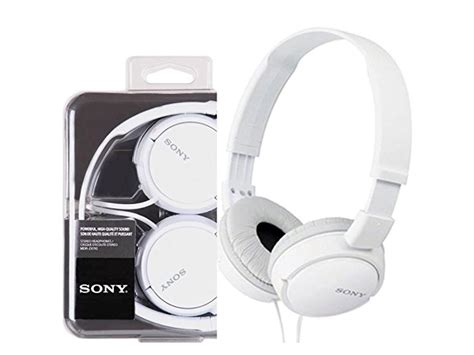 Sony Zx Series Wired On Ear Headphones White Mdrzx110whi