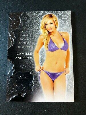 2019 Benchwarmer CAMILLE ANDERSON 25th Anniversary Silver 5 WEDDING