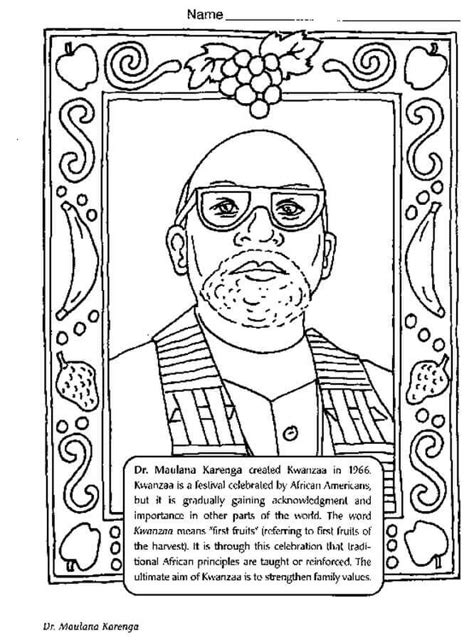 Free African American Coloring Pages For Kids At