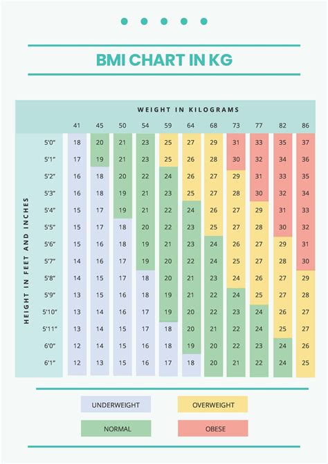 BMI Chart In Kg In PDF Download Template Net