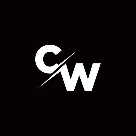 Cw Logo Letter Monogram Slash With Modern Logo Designs Template 2839969