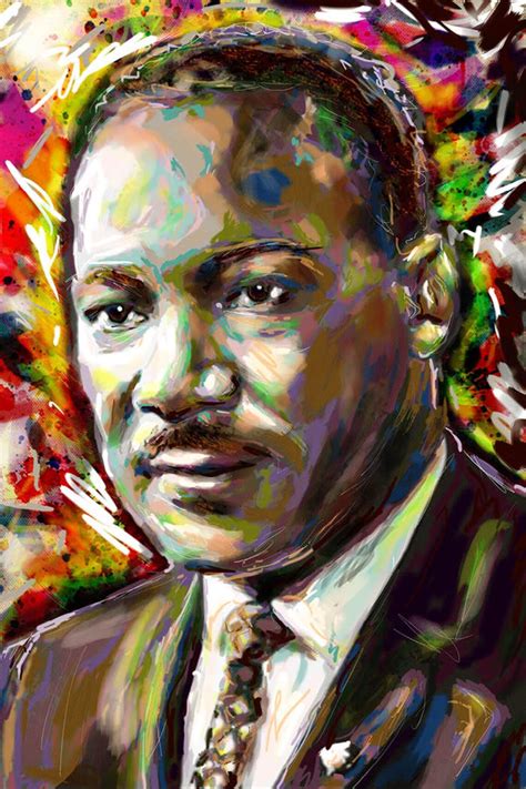 Martin Luther King Painting Mlk Canvas Mlk Painting Civil Etsy