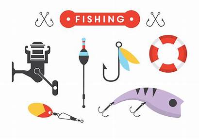 Fishing Vector Accessories Equipment Vectors Clipart Clothing