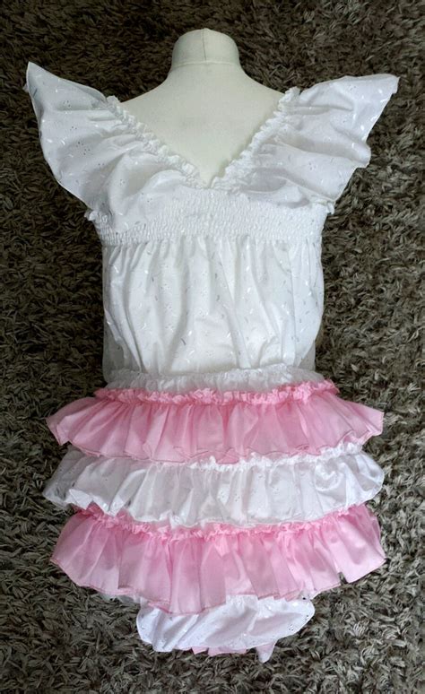 All Sizes Waterproof Adult Baby Sissy Frilly Knicker Sun Suit Etsy