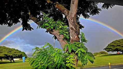 Rainbow As Seen From Aiea Oahu Oahu Hawaii Photo