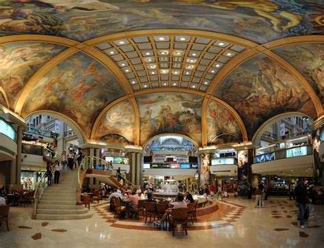 Painters Captured Their Works In The Central Dome Of Galerias Pacifico