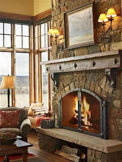 38 Spectacular Fireplace Decor Ideas For Nuances Romantic Home Fireplace Fireplace Mantel