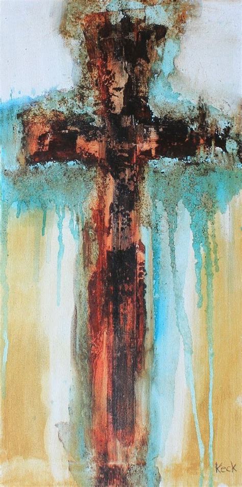 Cross Paintings By Keck Original Abstract Cross Art Painting Abstract