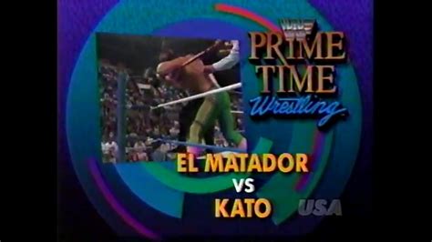 El Matador Tito Santana Vs Kato Prime Time June 22nd 1992 Youtube