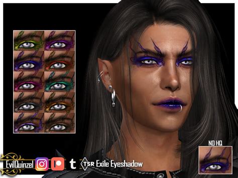 The Sims 4 Exile Eyeshadow By Evilquinzel The Sims Book