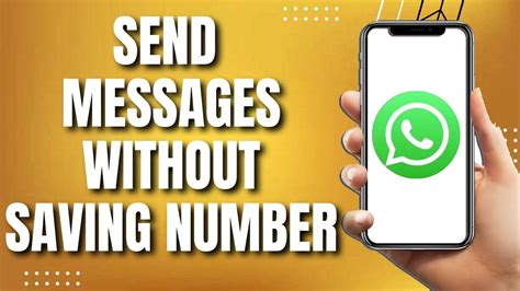 How To Send Whatsapp Messages Without Saving Number Easy Youtube