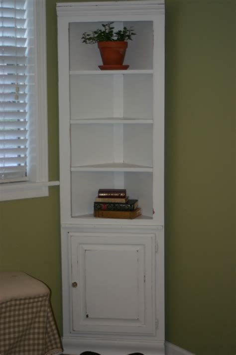 It doesn't matter if we're talking about upper it mounts to the top and bottom of the cabinet, so installation is fairly easy. charming creations: White Distressed Corner Shelf/ Cabinet ...