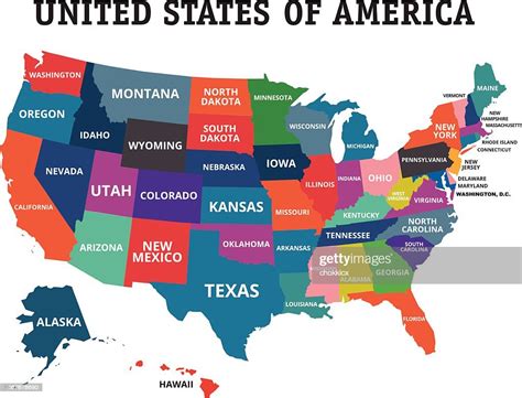 Colorful Usa Map High Res Vector Graphic Getty Images