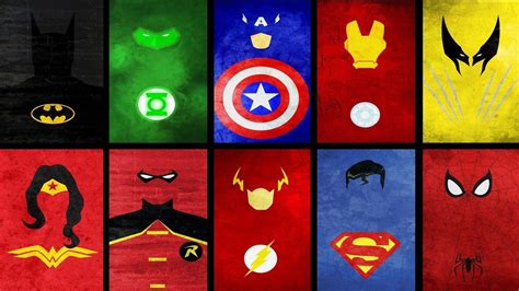 Superheroes Logos Wallpapers Wallpaper Cave